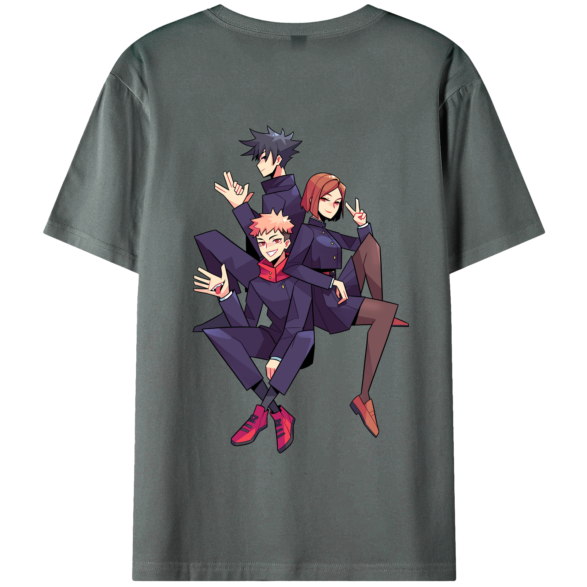 （画像用） 呪術廻戦 Jujutsu Kaisen 綿100％半袖Tシャツ（背面プリント）